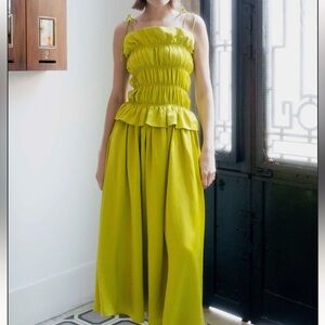 Oh seven days crinkle dress in lemon. Bought from nuuly with tags, never worn.